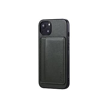 LEPLUS iPhone 13 ポケット兼スタンド付PUレザーケース「SHELL CARD」 アッシュグレー LP-IM21SHCGR