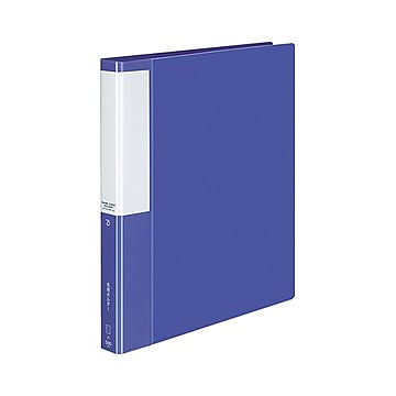 (まとめ) コクヨ 名刺ホルダー(POSITY) 替紙式 A4タテ 30穴 500名用 ヨコ入れ ブルー P3メイ-355NB 1冊  【×10セット】