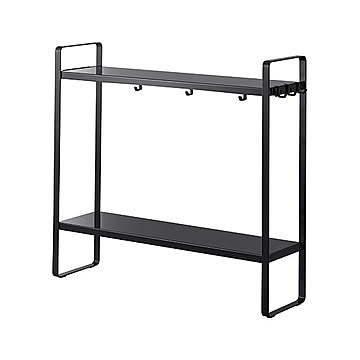 tower タワー (山崎実業) 下が拭けるコンロ横ラック 2段 Countertop Storage Rack キッチン 収納 コンロ周り 調理台 調理器具 整理整頓 シンプル 棚