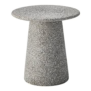 ラウンドテーブル 45cm サイドテーブル スリム 机 つくえ リビング テーブル 丸 テラゾー柄 幅45cm おしゃれ AST-63