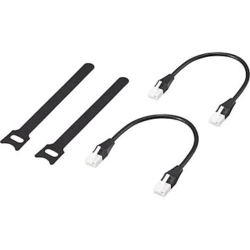 バッファロー ツメ折れないCat6 LANケーブル 結束バンド付 0.15m×2 ブラック BL6TNYK0152BK