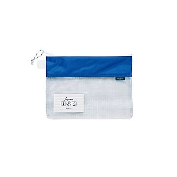 （まとめ） セグレスメッシュケース A5判 AZ-2325-10 ブルー 1個入 【×5セット】