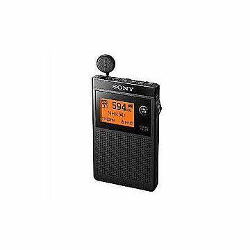 ソニー FMステレオ/AM 名刺型ラジオ ブラック SRF-R356 管理No. 4548736067615