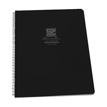 ライトインザレインスパイラルノートブック ユニバーサル ブラック 773-MX 1冊 ×10セット