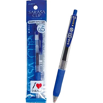 ゼブラサラサクリップジェルボールペン0.5細字(青) 10個セット 31-615