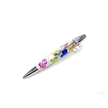 花柄 ボールペン/文房具 【紫陽花・五色】 パーカータイプ 芯：0.7mm 日本製 文具 オフィス用品 『Frower Pen』