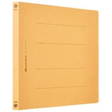 (業務用5セット) フラットファイル/紙バインダー 【A4/2穴 120冊入り】 ヨコ型 イエロー(黄) D018J-12YL