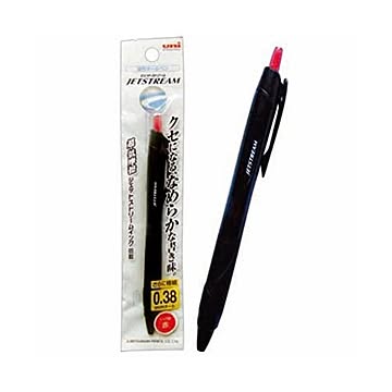 三菱 クセになる滑らかジェットストリーム0.38赤 10個セット 32-723