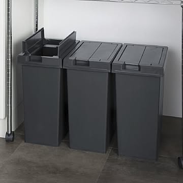新輝合成 両開きスリムダストボックス 45L 