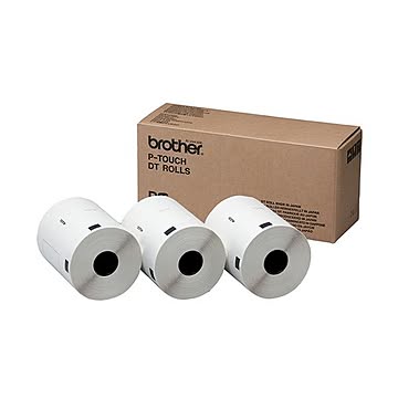ブラザー DTプレカットラベル102×51mm 白/黒文字 DT-240 1パック(1800枚:600枚×3個)