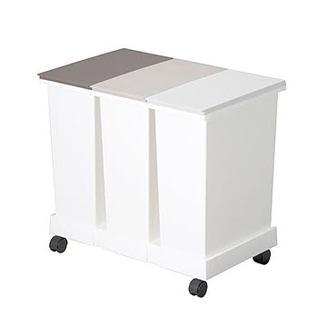 ゴミ箱 スリム 20リットル 20L 蓋つき 分別 スリム キャスター付き 3個セット ダストボックス キッチン リビング S-203D
