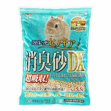 （まとめ） ラビレット ヒノキア消臭砂DX 5.5L （ペット用品） 【×3セット】