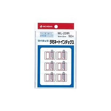 (業務用200セット) ニチバン ラミネートインデックス ML-231R 赤