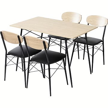 スチールダイニングセット 4人用 5点セット STDSET-5