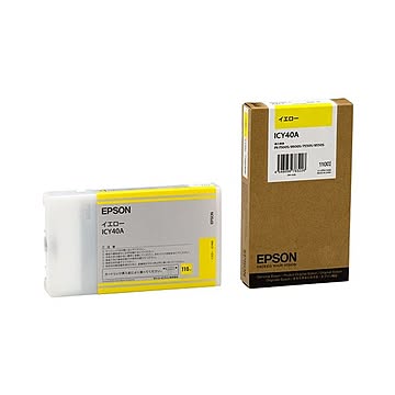 （まとめ） エプソン EPSON PX-Pインクカートリッジ イエロー 110ml ICY40A 1個 【×6セット】