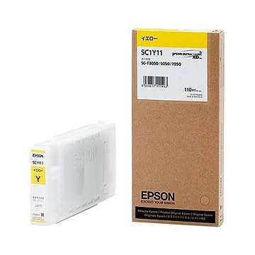 エプソン（EPSON） インクジェットカートリッジ SC1Y11 【インク色：イエロー 110ml】 1個