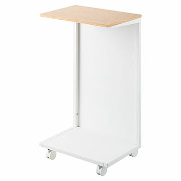 tower タワー (山崎実業) キャスター付き目隠し布団乾燥機スタンド Concealable Futon Dryer Stand 収納 ラック サイドテーブル ベッドサイド ウッド