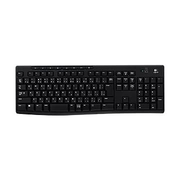 （まとめ）ロジクール WirelessKeyboard ブラック K270 1台【×2セット】