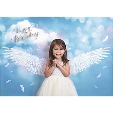 フォトポスター/壁紙ポスター 【Happy Birthday エンジェル】 A0サイズ 841mm×1189mm 紙製 『イエスタ iesta』