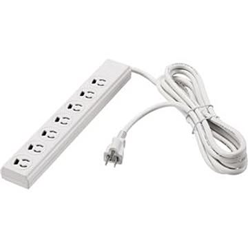 バッファロー（サプライ） 3ピン式電源タップ 7個口 3m ホワイト 変換アダプター付 BTMKL3730WH