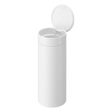 tower タワー (山崎実業) ボトル型蓋付きゴミ箱 Cylindrical Mini Trash Can With Lid トラッシュカン ダストボックス 蓋付き 車用ゴミ箱 小型 コンパクト