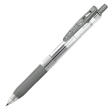 （まとめ） ゼブラ ゲルインクボールペン サラサクリップ 0.5mm グレー JJ15-GR 1本 【×60セット】