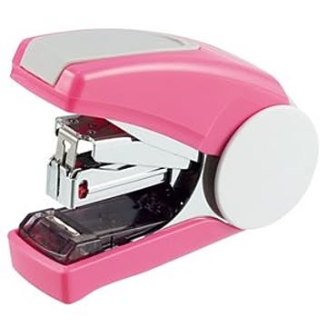 (まとめ) ライオン事務器 ステープラ かるホッチ 約30枚とじ ピンク FS-30N 1個 【×5セット】