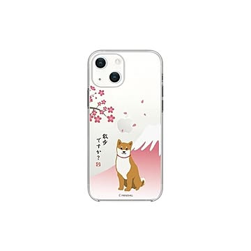 abbi FRIENDS しばたさんソフトクリアケース for iPhone 13 mini さくら ABF21705i13MN