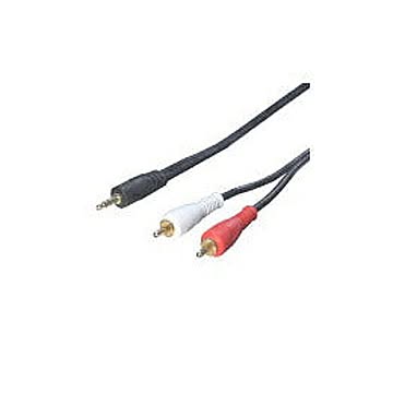 変換名人　オーディオケーブル(3.5mm→RCA)1.8m　R35-18G 管理No. 4571284883529