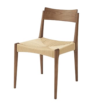 東谷 ACE-73 ペーパーコードチェア 2脚入 完成品 ブラウン 幅46x奥行56x高さ76cm