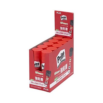 プラス Pritt強粘着 ミディアム NS-702 10個