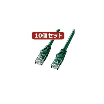 10個セットサンワサプライ カテゴリ6UTPLANケーブル LA-Y6-03GX10