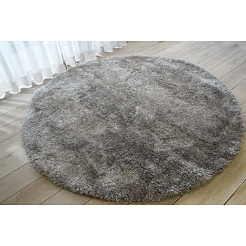 DoTheSpace シャギーラグ basic line シルバーグレー 133cm