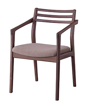 東谷 JPC-124WAL 国産アームチェア 幅50x奥行51x高さ76.5cm