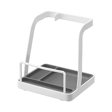 tower タワー(山崎実業) お玉&鍋ふたスタンド L Ladle & Pot Lid Stand, Large 鍋ふたスタンド お玉スタンド レシピ立て  菜箸 お玉立て お鍋セット