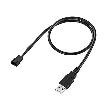 （まとめ）サンワサプライ ケースファン用USB電源変換ケーブル TK-PWFAN1【×5セット】
