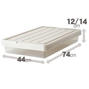 Fits スリム衣類収納ケース 10個セット 幅44cm カプチーノ色