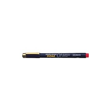 （まとめ） サクラクレパス ピグマ 耐水耐光性顔料インク （0.1mm） ESDK01#19 赤 1本入 【×10セット】