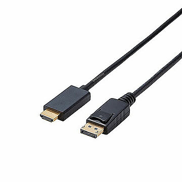 エレコム 変換ケーブル/DisplayPort-HDMI/2.0m/ブラック CAC-DPHDMI20BK 管理No. 4549550126236