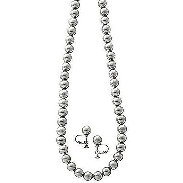 貝パールネックレス&イヤリングセット M80621816 管理No. 4589735510528