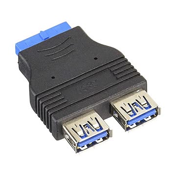 （まとめ）変換名人 M／B アクセサリー USB3.0 ピンヘッダアダプタ MB-USB3×5セット