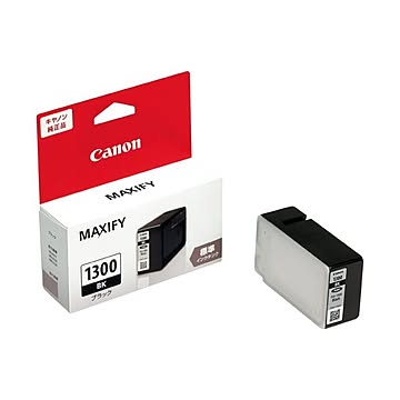 （まとめ） キヤノン インクカートリッジPGI-1300BK ブラック×5セット
