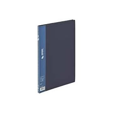 (業務用10セット) プラス クリアファイル/ポケットファイル 【A4/A3】 タテ型 横入れ式 FC-124SI ネイビー