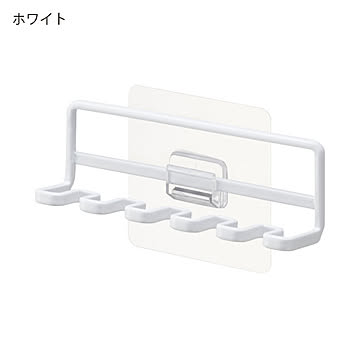 山崎実業 tower 歯ブラシホルダー 5連 5本収納 ホワイト