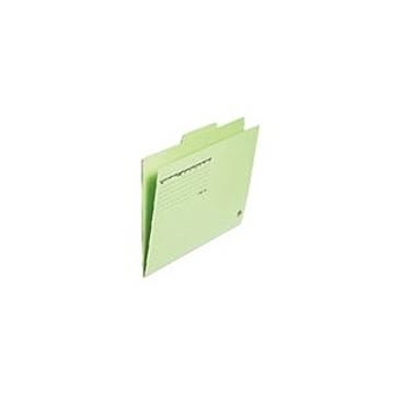 （まとめ）プラス カットフォルダー 3山 FL-063IF A4 緑 3枚【×20セット】