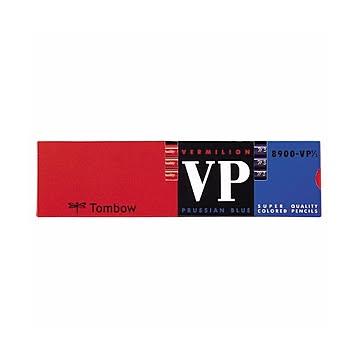 (まとめ) トンボ鉛筆 赤青鉛筆 7/3 (朱藍) 8900-VP7/3 1箱(12本)  【×10セット】
