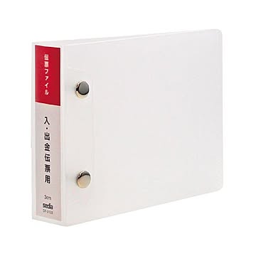 (まとめ) セキセイ 伝票ファイル 入出金伝票用 2穴 300枚収容 背幅38mm PP製 DF-2132 1冊  【×50セット】
