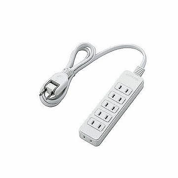 エレコム　ほこりシャッター付き電源タップ　T-ST02-22610WH 管理No. 4953103382107