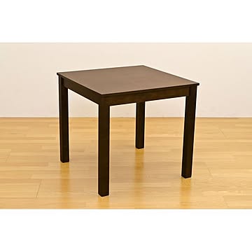 木製ダイニングテーブル ダークブラウン 幅75cm×奥行75cm - 通販