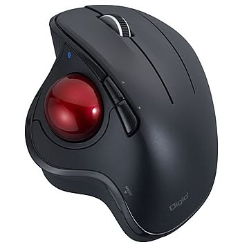 Digio2 Bluetooth5.0 角度可変親指トラックボール 5ボタン/光学式 ブラック MUS-TBIF182BK